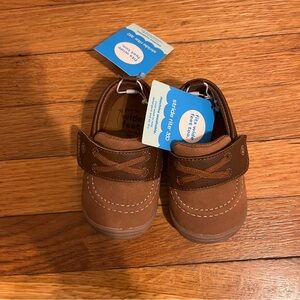 Stride Rite New with Box Hampton Brown Loafers Shoes Sz 4 Toddler